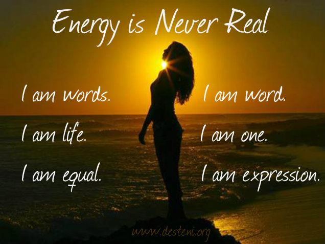Energy is never Real